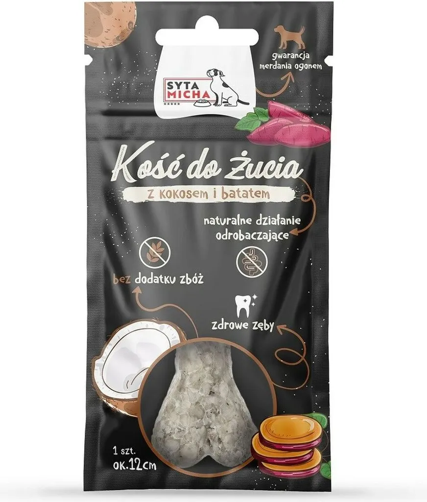 Snack Cani SYTA MICHA Coco 65g - Biscotti Naturali al Cocco per Cani