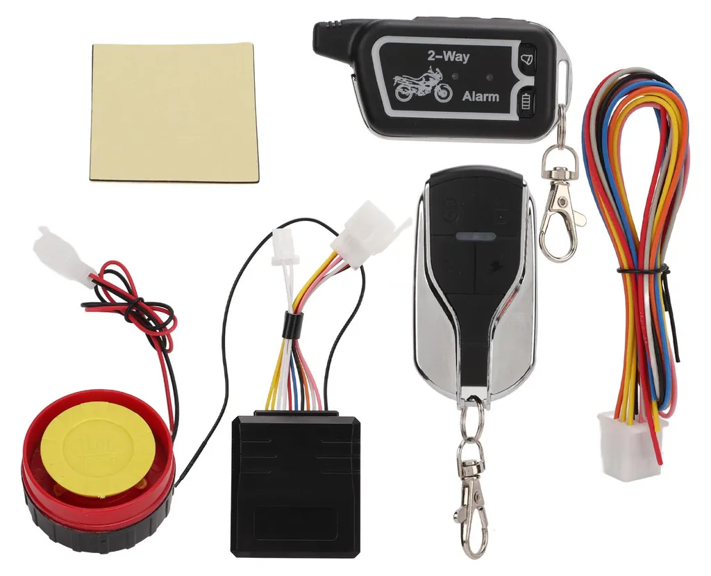 Système d'alarme bidirectionnel pour moto avec écran LCD et anti-vol