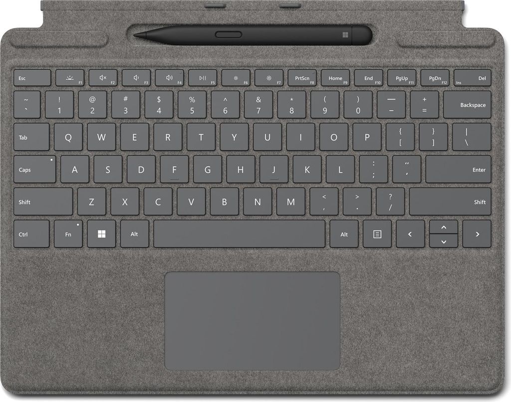 Microsoft Surface Pro Keyboard w/ Slim Pen 2 Microsoft Cover port Platin