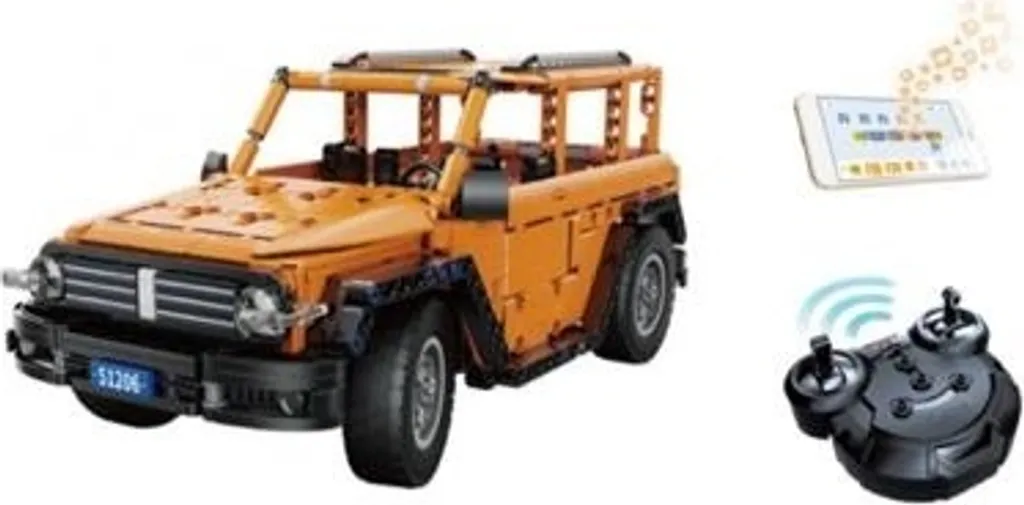 Char SUV CaDA C51206W avec Blocs de Construction Techniques Haute Qualité