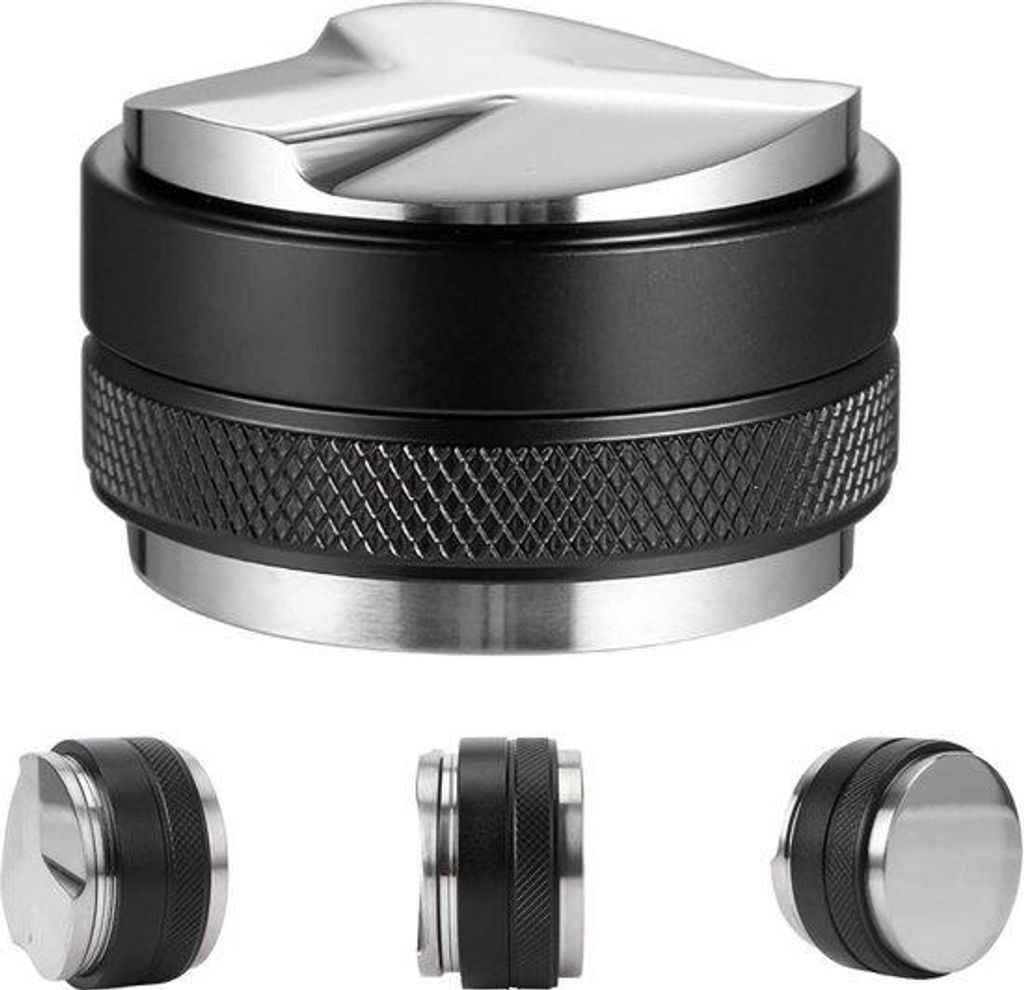 Edelstahl-Espressostamper 58mm doppelt