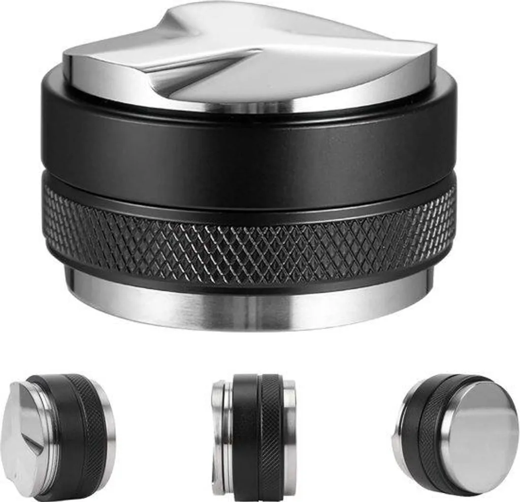 Tamper espresso double face 58 mm en inox pour machine à café manuel