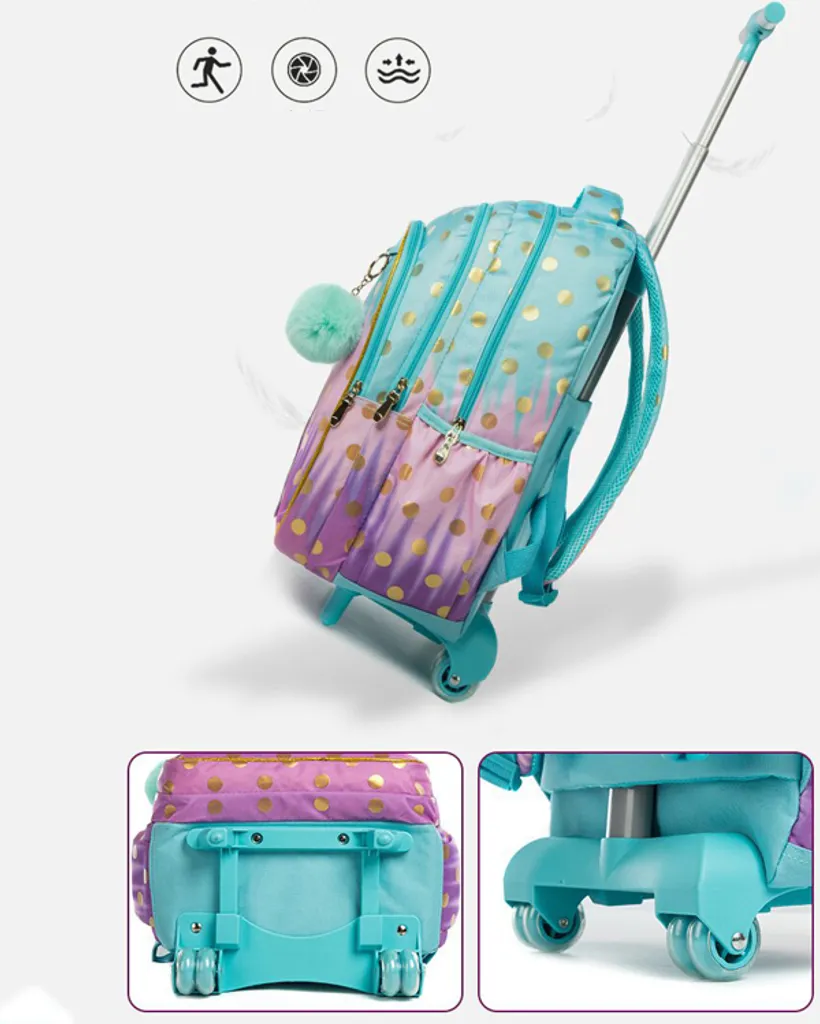 OFFERTA: Set Zaino Scuola Trolley 3 Pezzi - Qualità Prezzo Imbattibile - 5