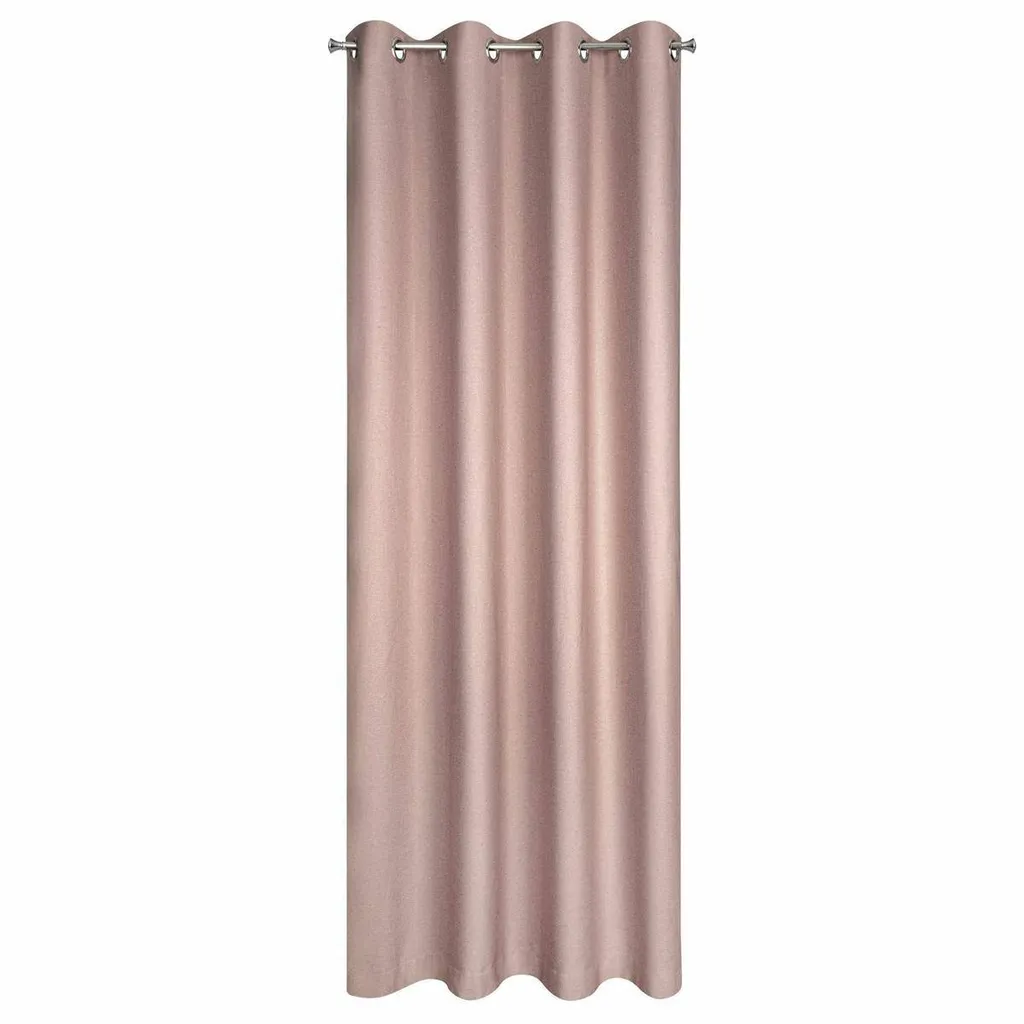 Rideau à oeillets thermolaqués Avinion 2 Terra 140x250 cm en tissu