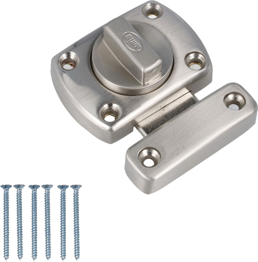 WC Toiletten Schloss 40mm Barrel Bolt Türriegel Edelstahl Optik drehbar Schloss