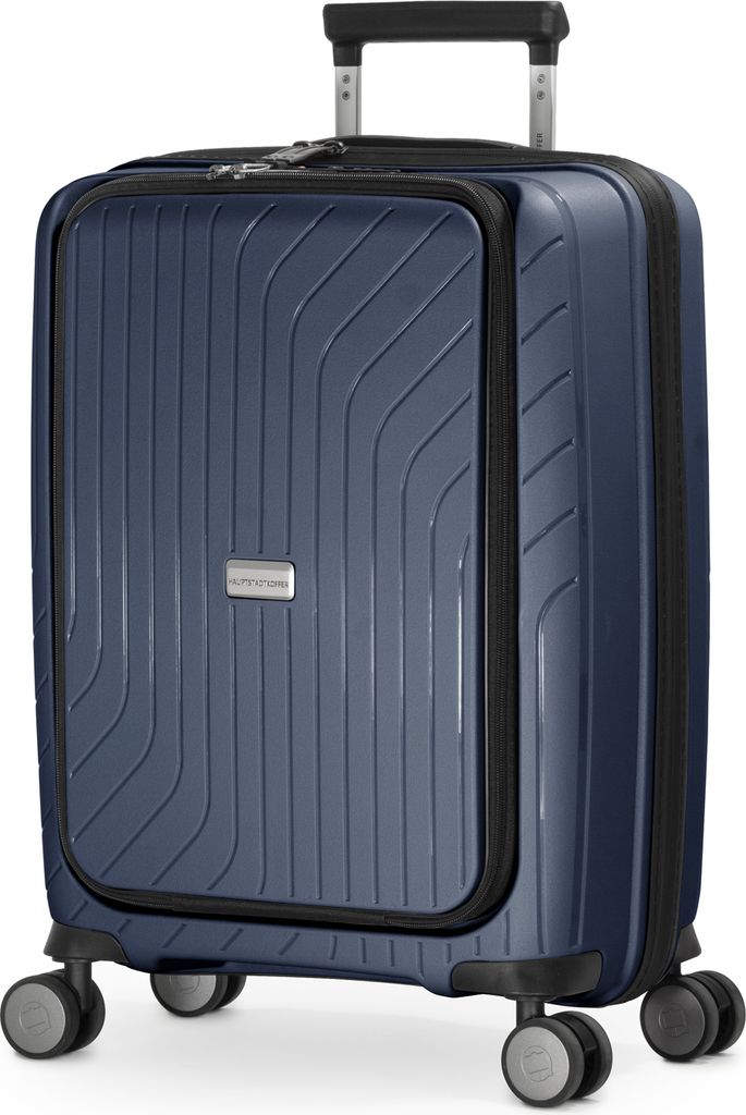 HAUPTSTADTKOFFER TXL - Laptop-Koffer, leichter Handgepäck-Koffer mit LaptopTasche Bordgepäck 55x40x23 cm, Business-Trolley 4 Rollen Hand Luggage ...