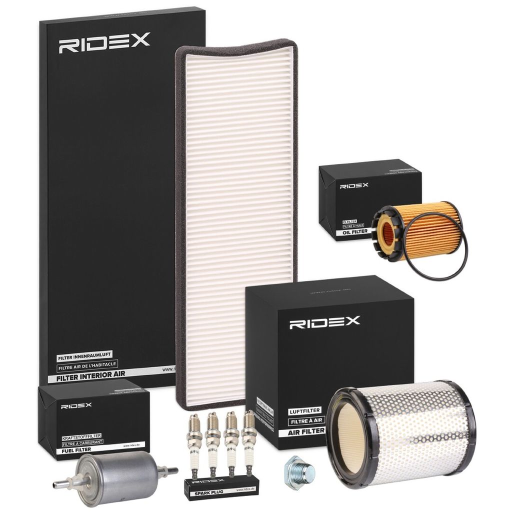 RIDEX Inspektionspaket Filterset passend für PEUGEOT 306 Schrägheck (7A, 7C, N3, N5) 306 (7B, N3, N5)