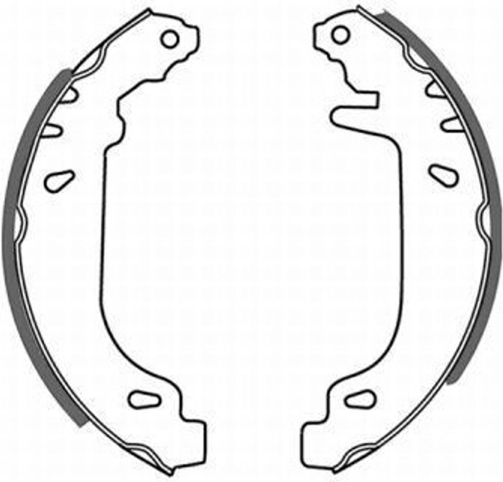 ABE Bremsbackensatz Trommelbremse Hinten für RENAULT TWINGO I (C06) C0R004ABE