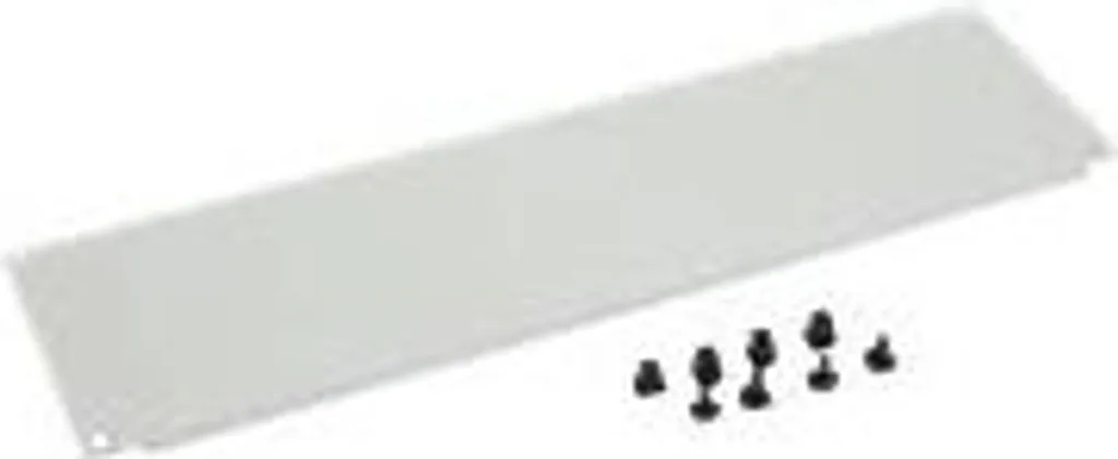 Panneau de brassage plein 2U Triton enfichable en acier gris RAL 7035