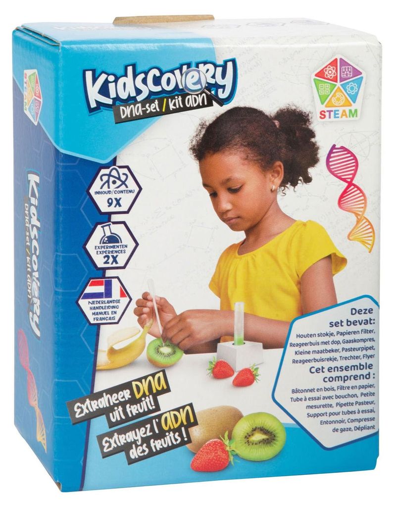 Experimentierkasten 3 Assorti zur DNA-Extraktion aus Früchten für Kinder ab 8 Jahren