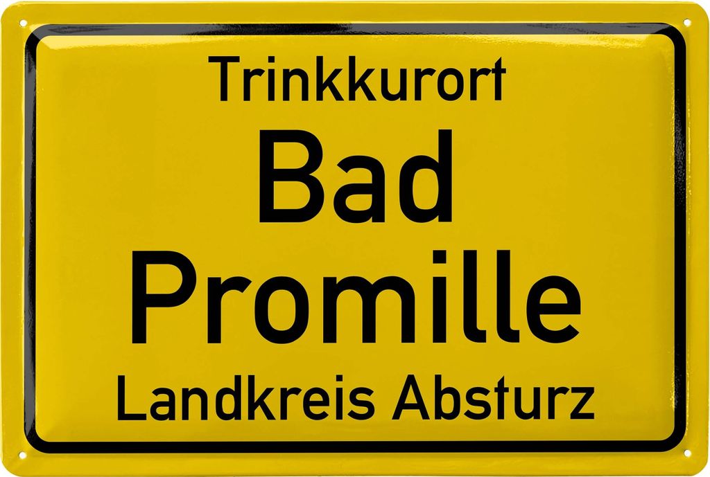 LANOLU Retro Blechschild BIER lustiges Sprüche Metallschild, Geschenk für Männer Kneipen Partykeller Dekoration Werkstattschild 20x30cm