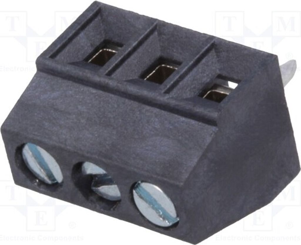 1x Klemmleiste für mit 90°-Winkel 3,5mm Wege: 3 DG381-THR-3.5-03P-13-00AH Klemmle