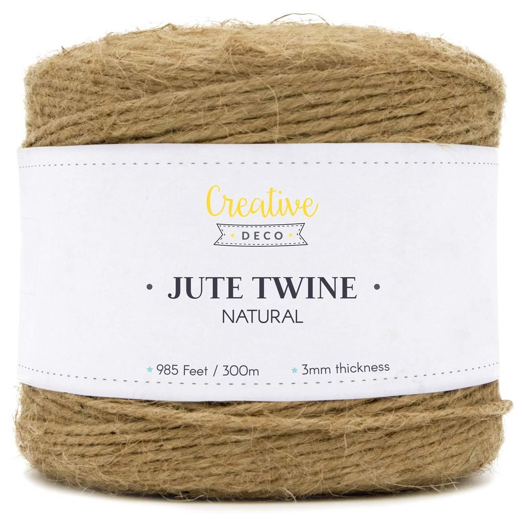 Creative Deco 300m Jute Koord Natuurlijk, 2-3 mm Dikte Productafbeelding 