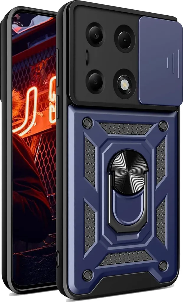 Cover Navy Blue Xiaomi Redmi Note 13 Pro 4G Protezione Viaggio