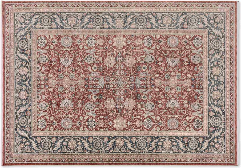 Tapis rouge moderne TROPEA 80x150 cm - Texture douce et durable