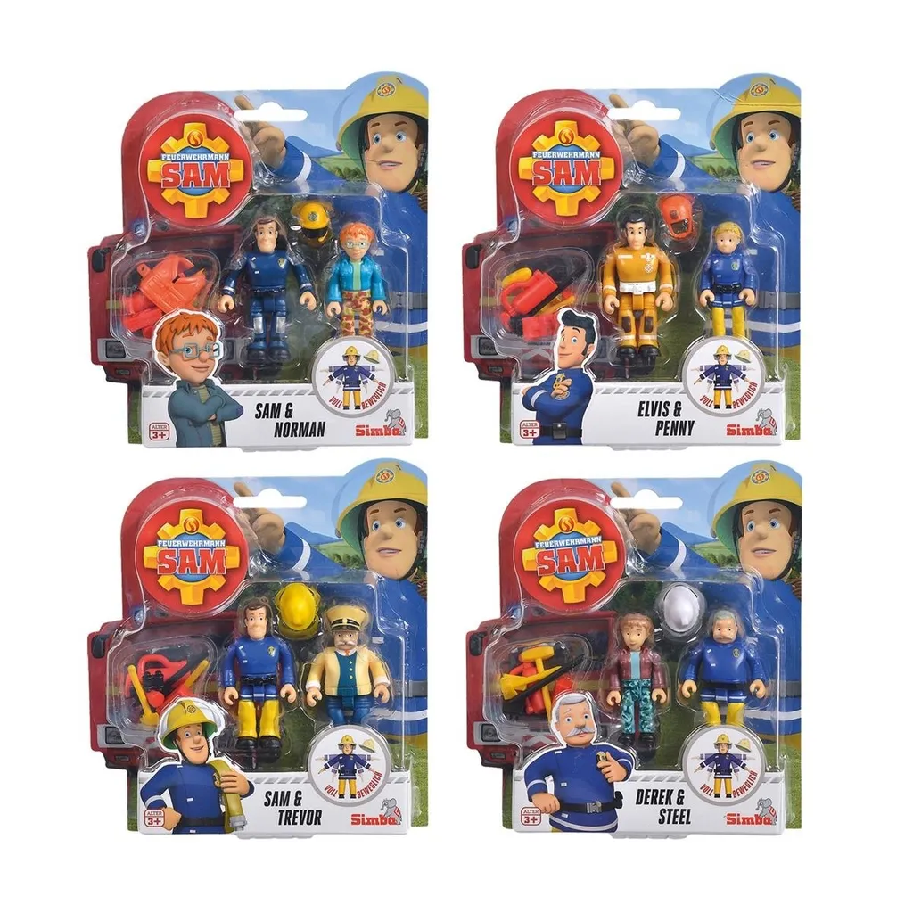 Simba Toys 109251043038 Figurine Sam le Pompier et Accessoires 4 pcs