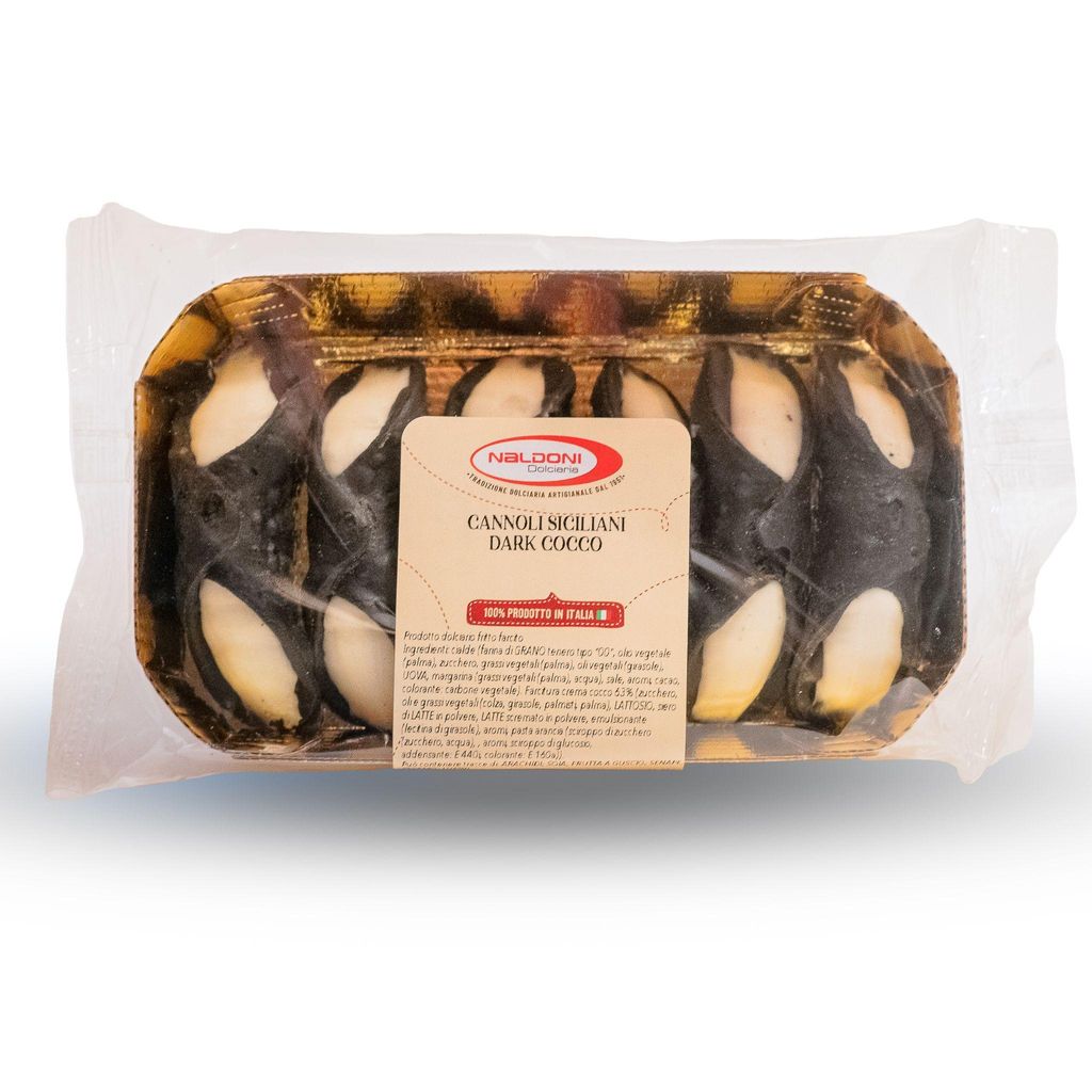 Cannoli al Cocco, sizilianische Gebäckröllchen gefüllt mit Produktbild 
