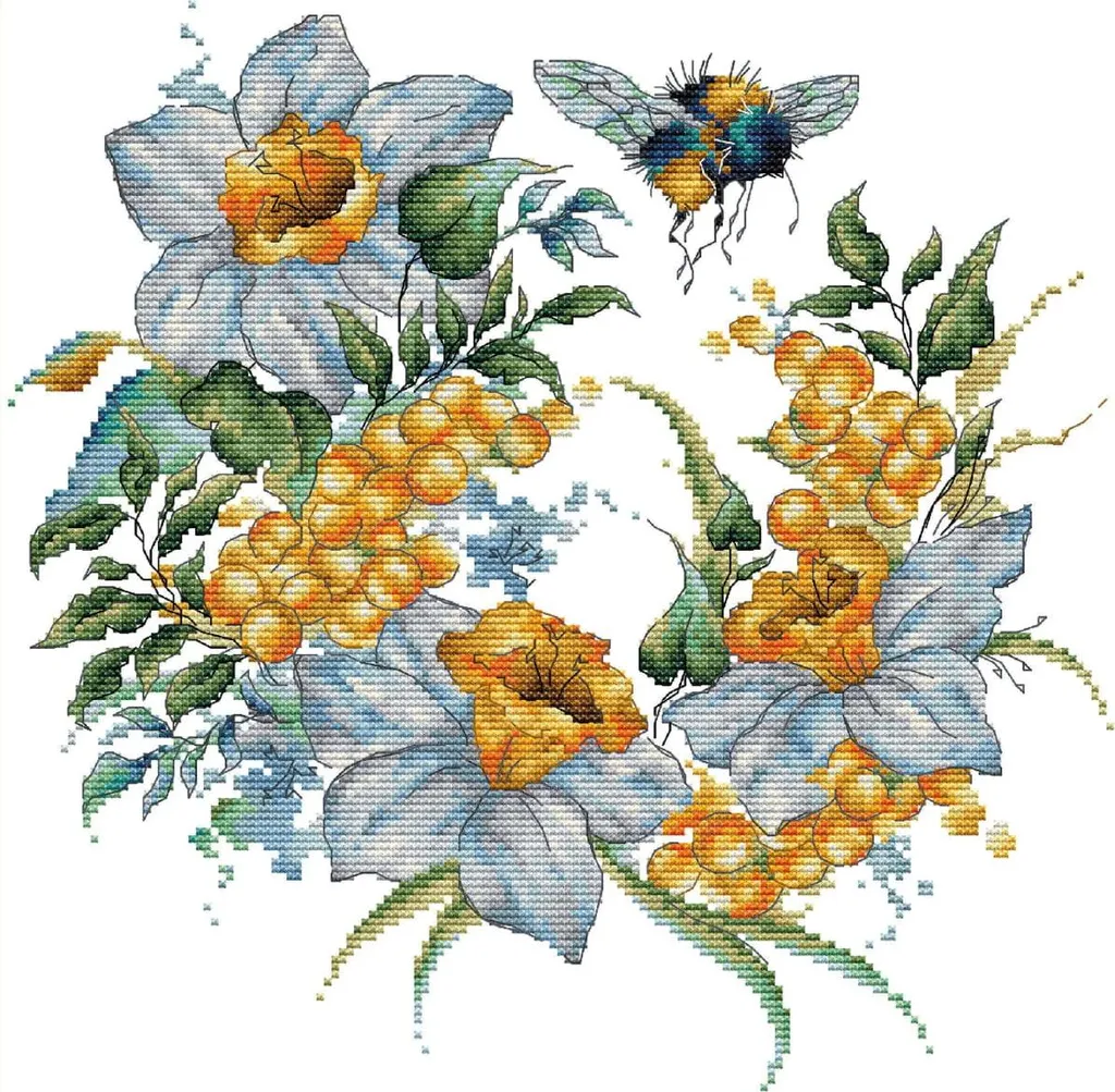 Kit Punto Croce Contato HobbyJobby - Honey Afternoon 27x26cm - Aida 14
