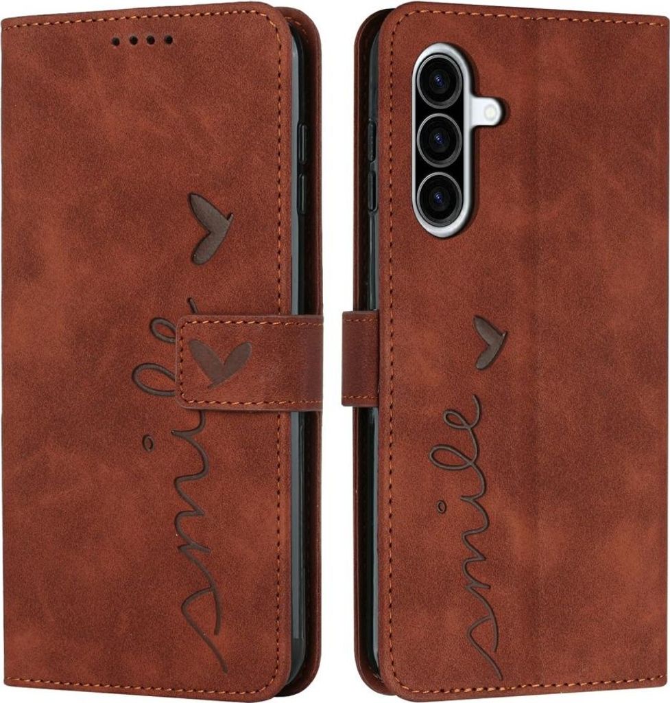 Samsung Galaxy A36 Hülle - Coverup Smile Klapphülle - Braun