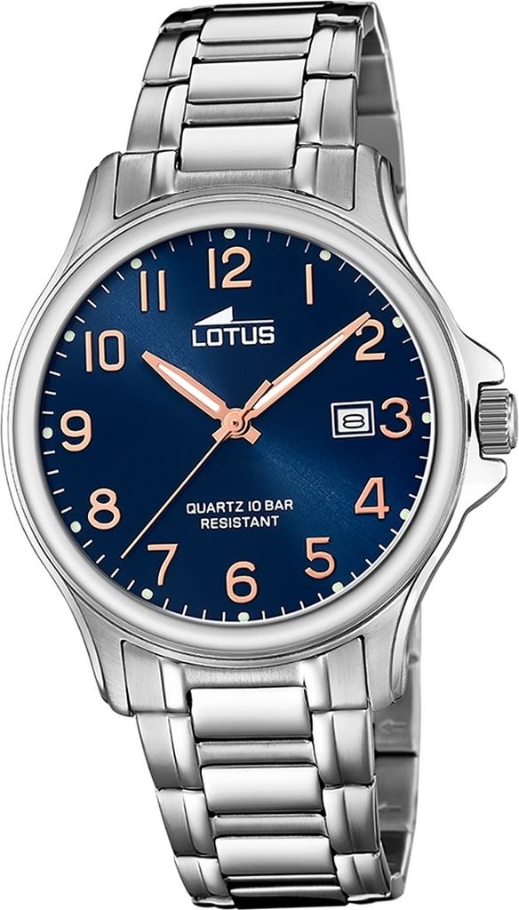 Lotus Edelstahl Herren Uhr Armbanduhr silber Luxus Khrono D2UL18645/2