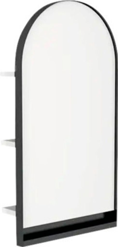 Spiegel mit Ablage Devo Cristal 2.0 40x76x17 cm Alpine white/black