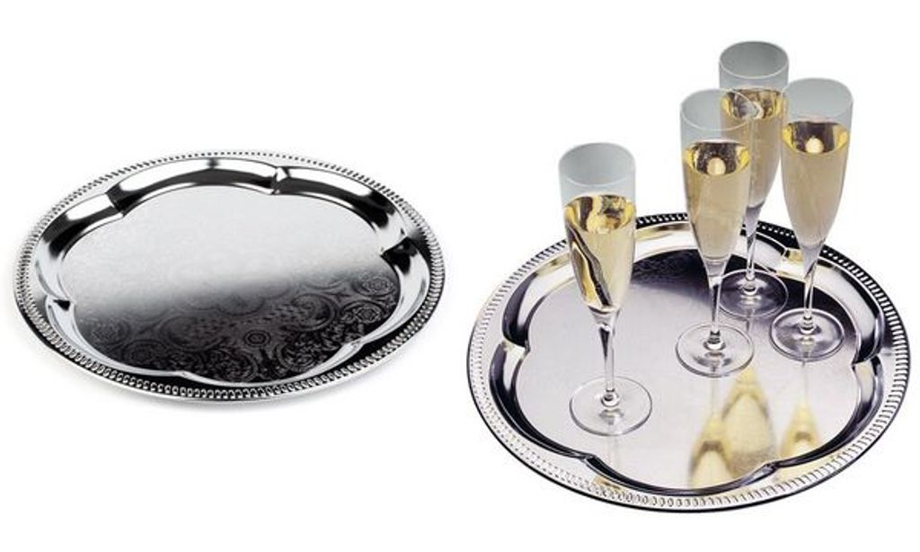 APS 393 APS Partyplatte, rund, Durchmesser: 350 mm, silber Productafbeelding 