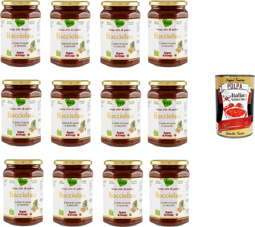 12x Rigoni di Asiago Nocciolata, Nuss Nougat Creme, Produktbild 