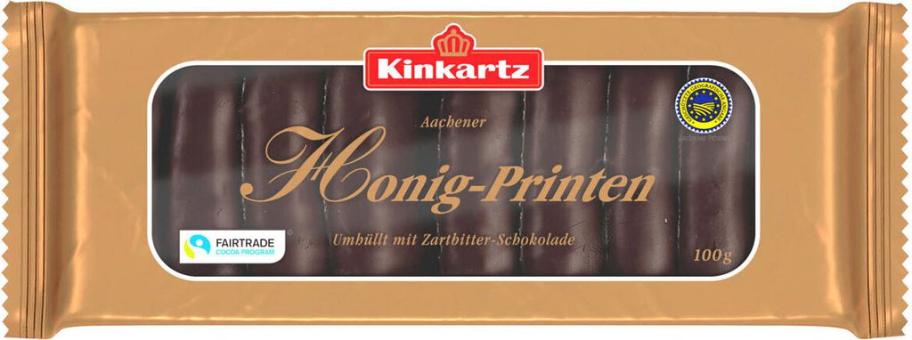 A package of Kinkartz Aachener Honig Printen.