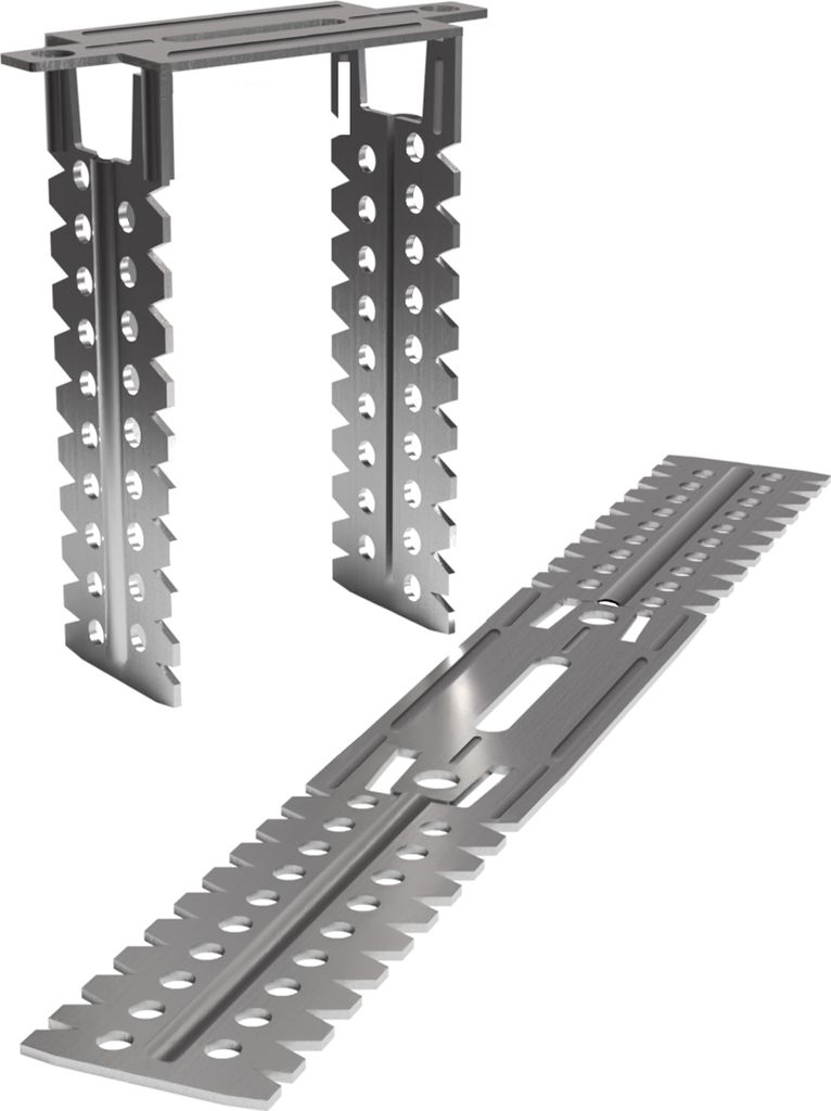100x Direktabhänger 125mm für CD Deckenprofil 12,5cm Deckenabhänger Holzlatten