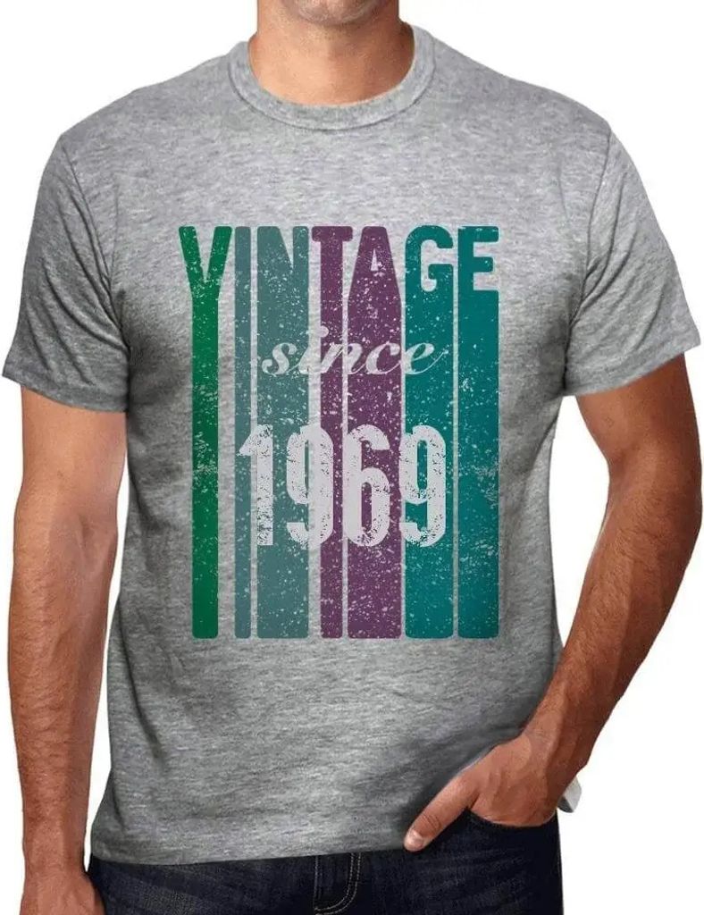 Herren Grafik T-Shirt Jahrgang seit 1969 – Vintage Since 1969 – Geschenk 55. Geburtstag Jahrestag 55 Jahre Jubiläum 55 Jährige Mann Jahrgang ...