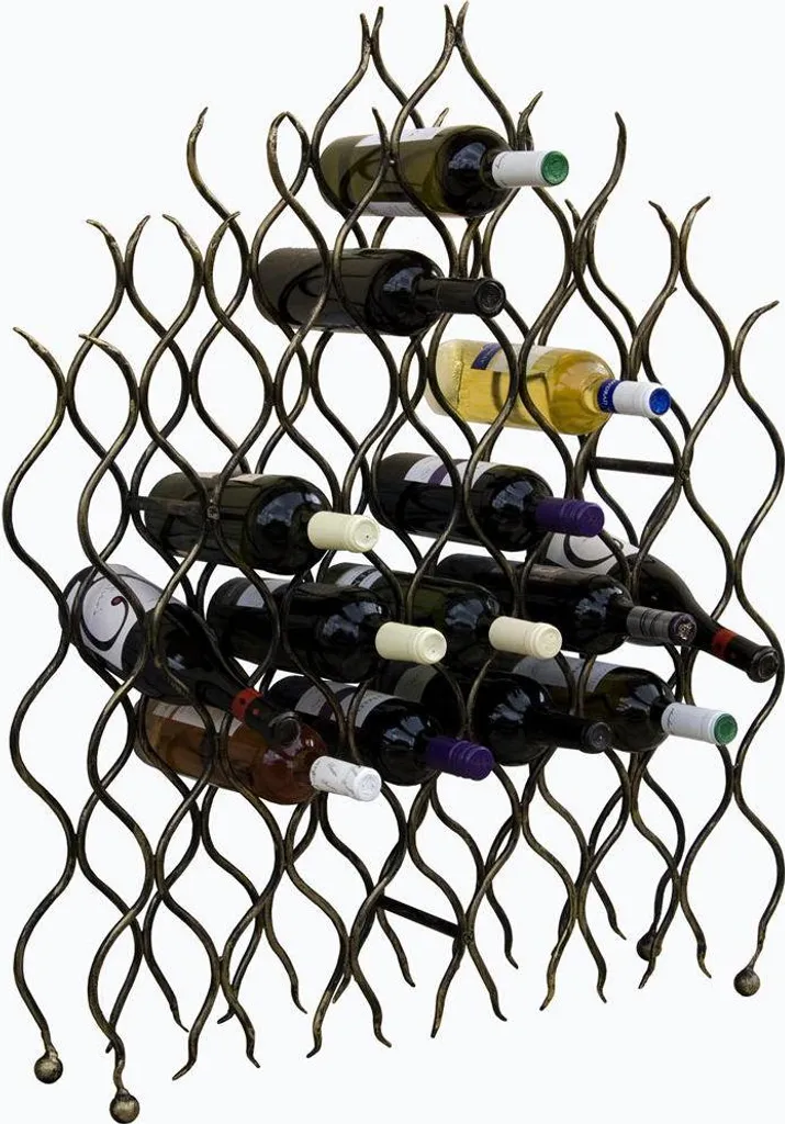 Casier à vin Grand Feu en fer forgé pour 40 bouteilles de 95 cm