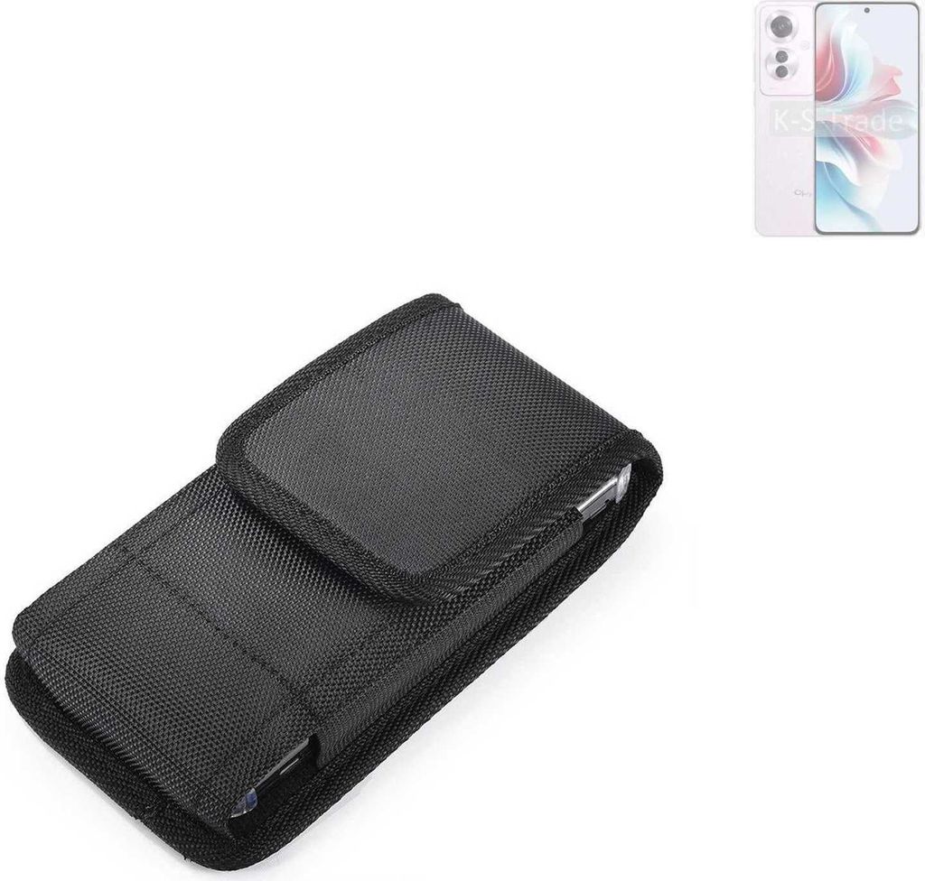 Holster Gürteltasche kompatibel mit Oppo Reno11 F 5G Holster Gürtel Tasche wasserabweisend Handy Hülle Schutz Hülle Outdoor schwarz K-S-Trade