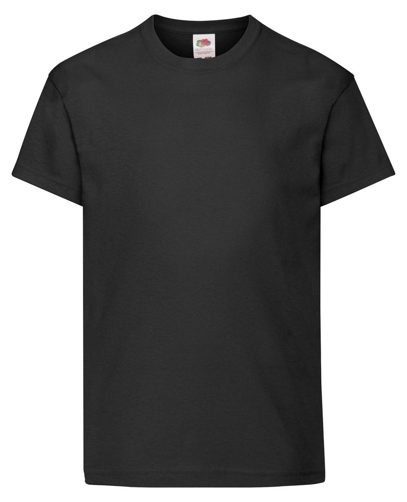 Fruit of the Loom Kids Original T-Shirt Farbe: schwarz Produktbild 