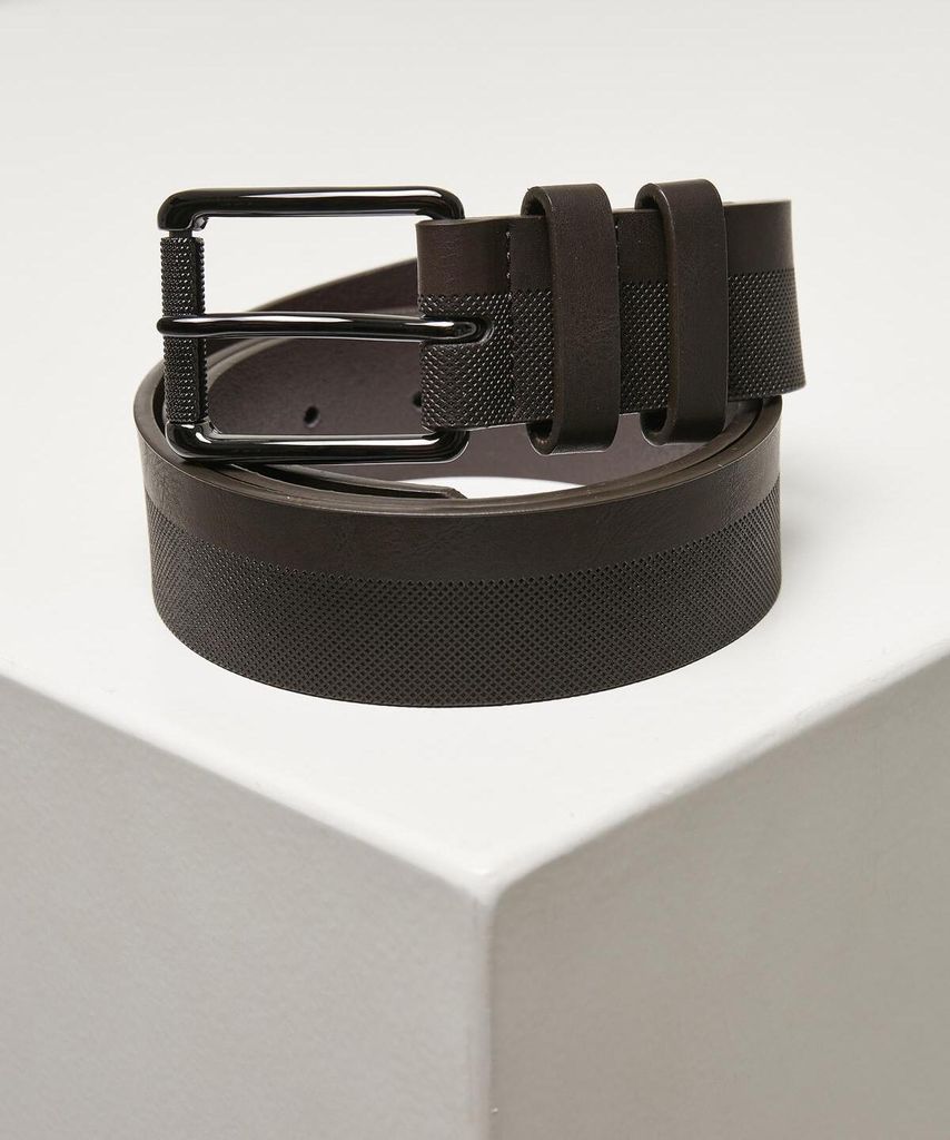 Urban Classics TB4636 | Imitation Leather Basic Belt S/M bis L/XL - Farbe: Brown - Größe: L/XL