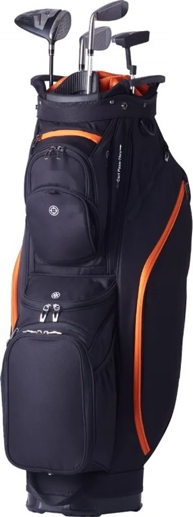 Sac pour voiturette de golf 92 cm avec organisateur à 14 voies noir