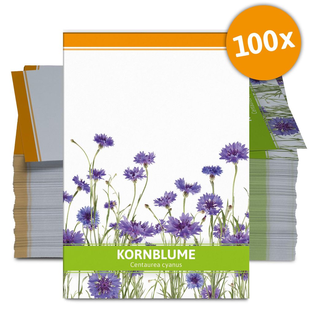 Artikelbild 2 von 'Kornblume für Werbezwecke (100 Tütchen)' aus der Kategorie Vorteilspackungen