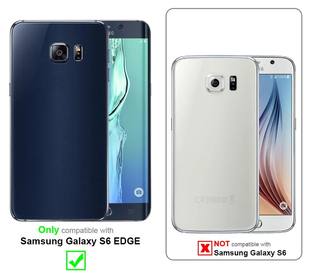 Custodia Samsung S6 EDGE Nera - Cadorabo TPU Etui Protettiva - 2