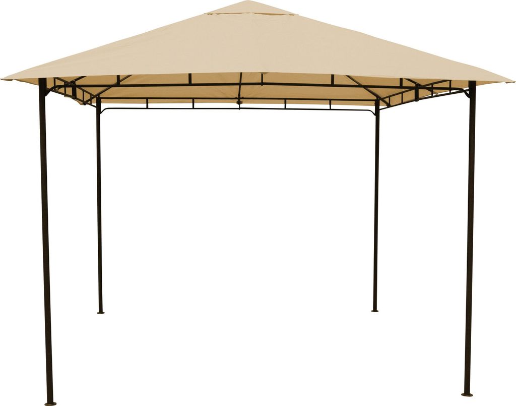 Grasekamp Pavillon Rimini Flex 3 x 3 m Beige Party Zelt Antik Garten