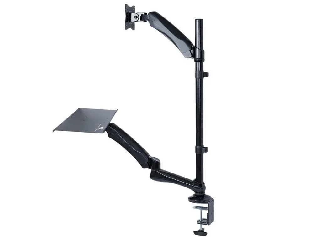 Support Écran LCD avec Pince de Table et Porte-Clavier Ergonomique Pro - 4