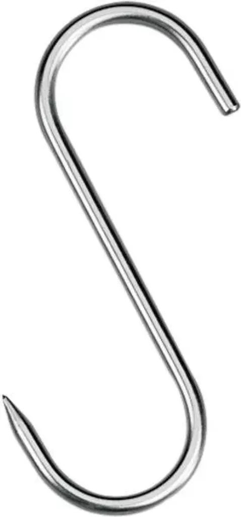 GIESSER Fleischhaken 120mm Set 3 Pezzi - Ganci Inox Professionali Macelleria