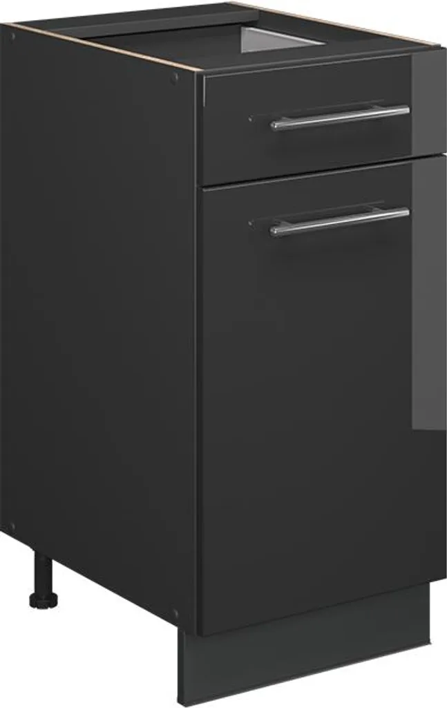 Petit Meuble de Cuisine 40 cm Anthracite Vicco Fame-Line Rangement Bas