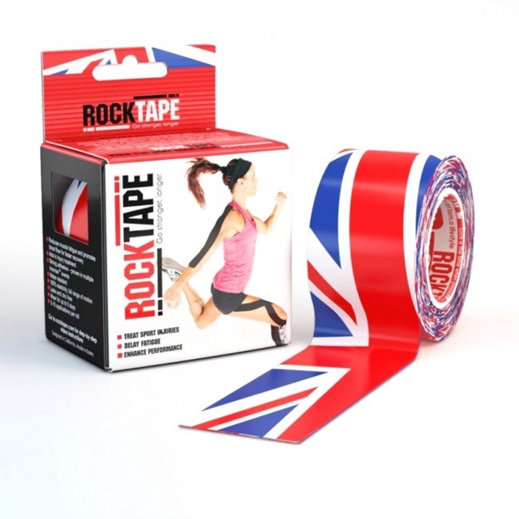 RockTape Classic Kinesiologie-Tape – Sporttape – 5 cm x 5 m – UK-Flagge