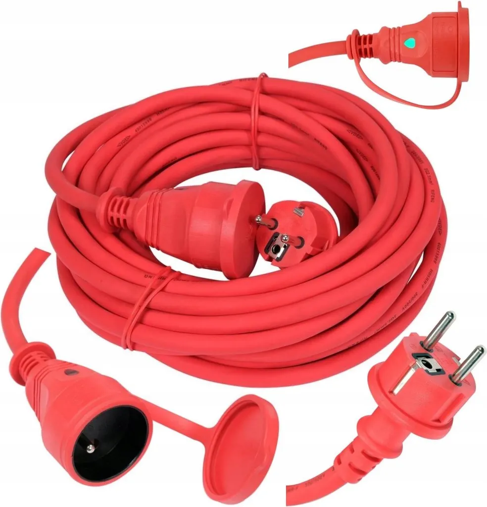 Cavo di Prolunga 10m 3x2,5mm con LED di Controllo Professionale