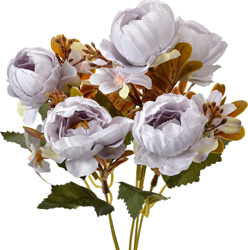 Clayre & Eef Kunstblume 34 cm Blau Kunststoff