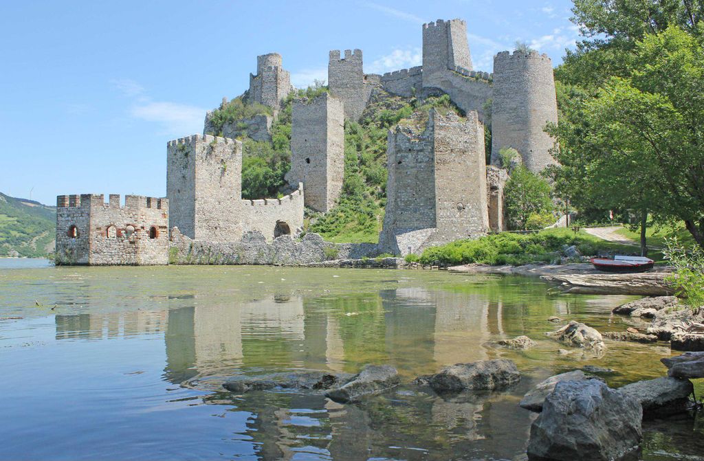 hansepuzzle 14940 - Burg Puzzle, 500 Teile, Natur, 46,0 x 30,0cm mit hochwertiger Aufbewahrung, Kartonbox und wiederverschließbarem Beutel