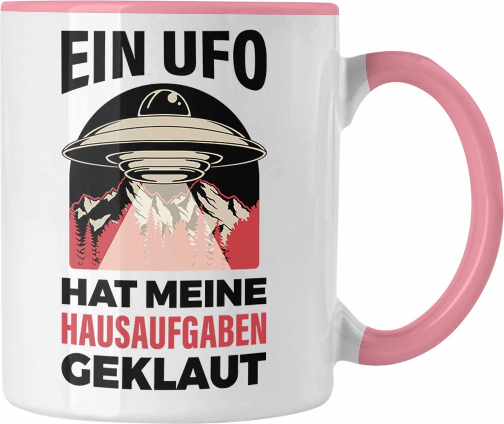 Trendation - Lustige Tasse mit Spruch Jungs Jungen Schüler Homeschooling Tassen mit Sprüchen (Rosa)