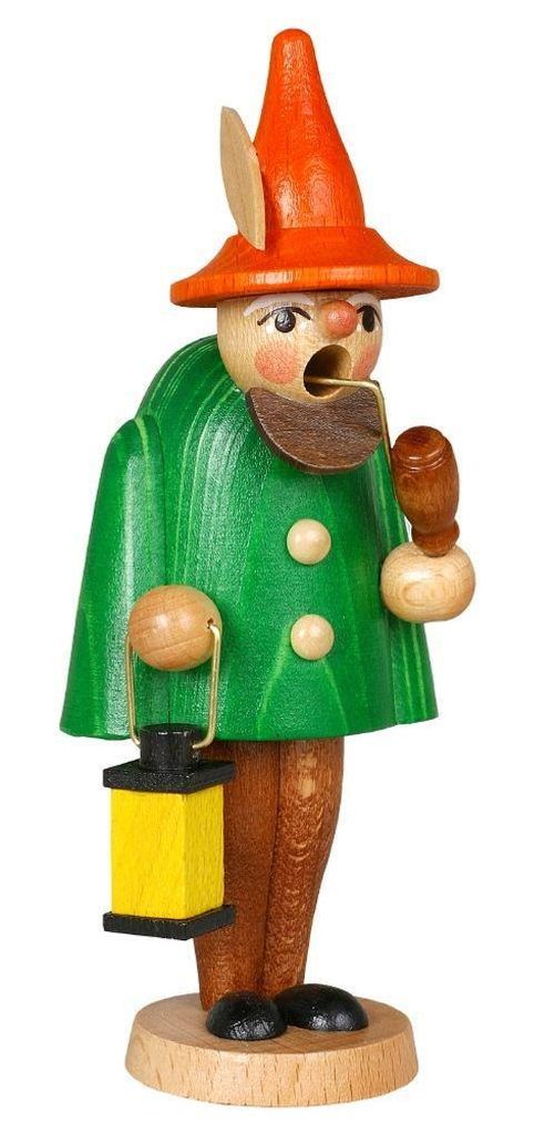Miniaturräuchermann Wichtel grün HxBxT 12x4x4cm NEU Produktbild 