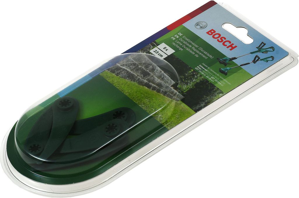 5x Bosch  Ersatzmesser für Rasentrimmer EasyGrassCut Produktbild 