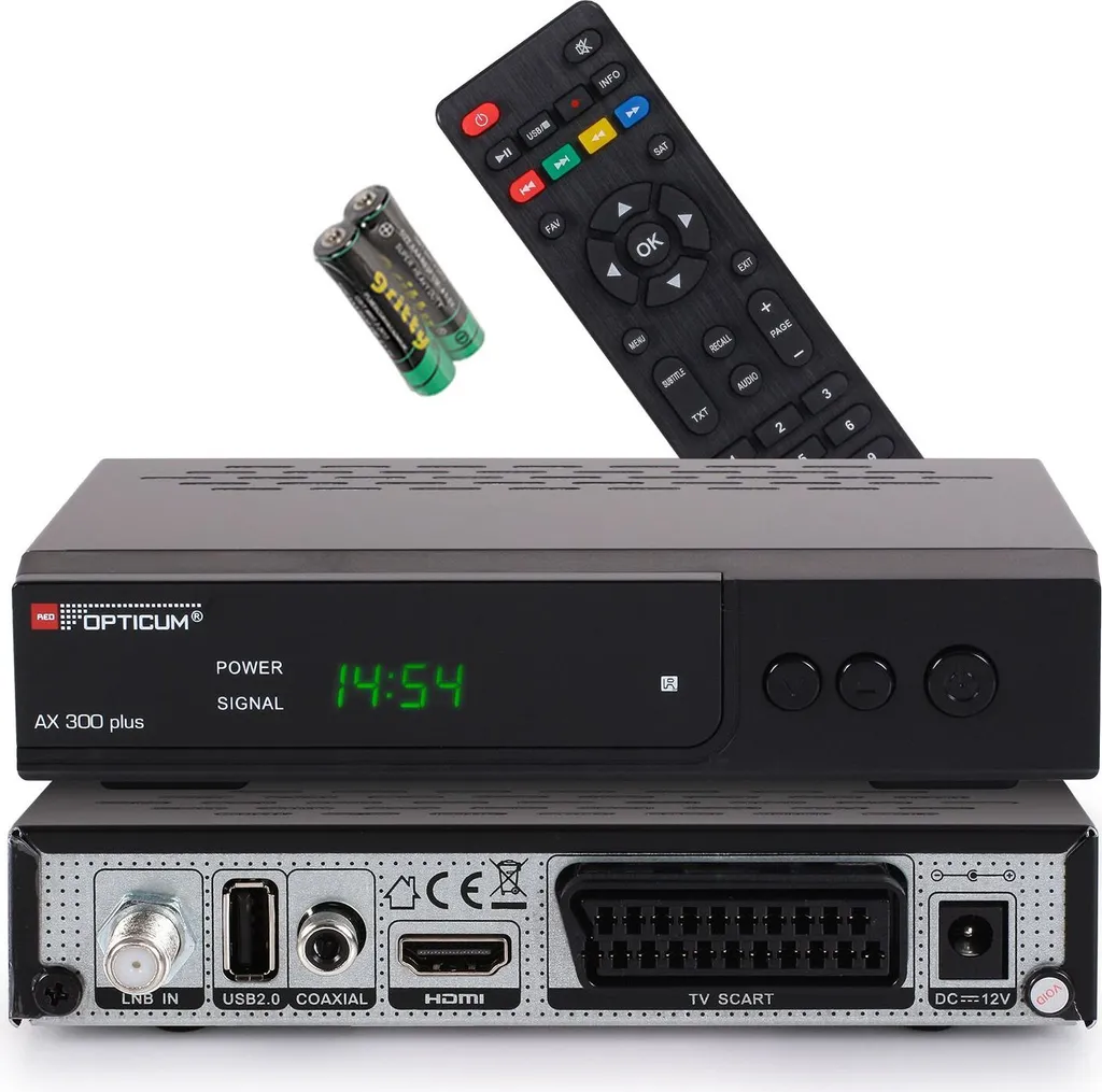 Décodeur Satellite HD Opticum AX300 compact pour chaînes TV gratuites - 21