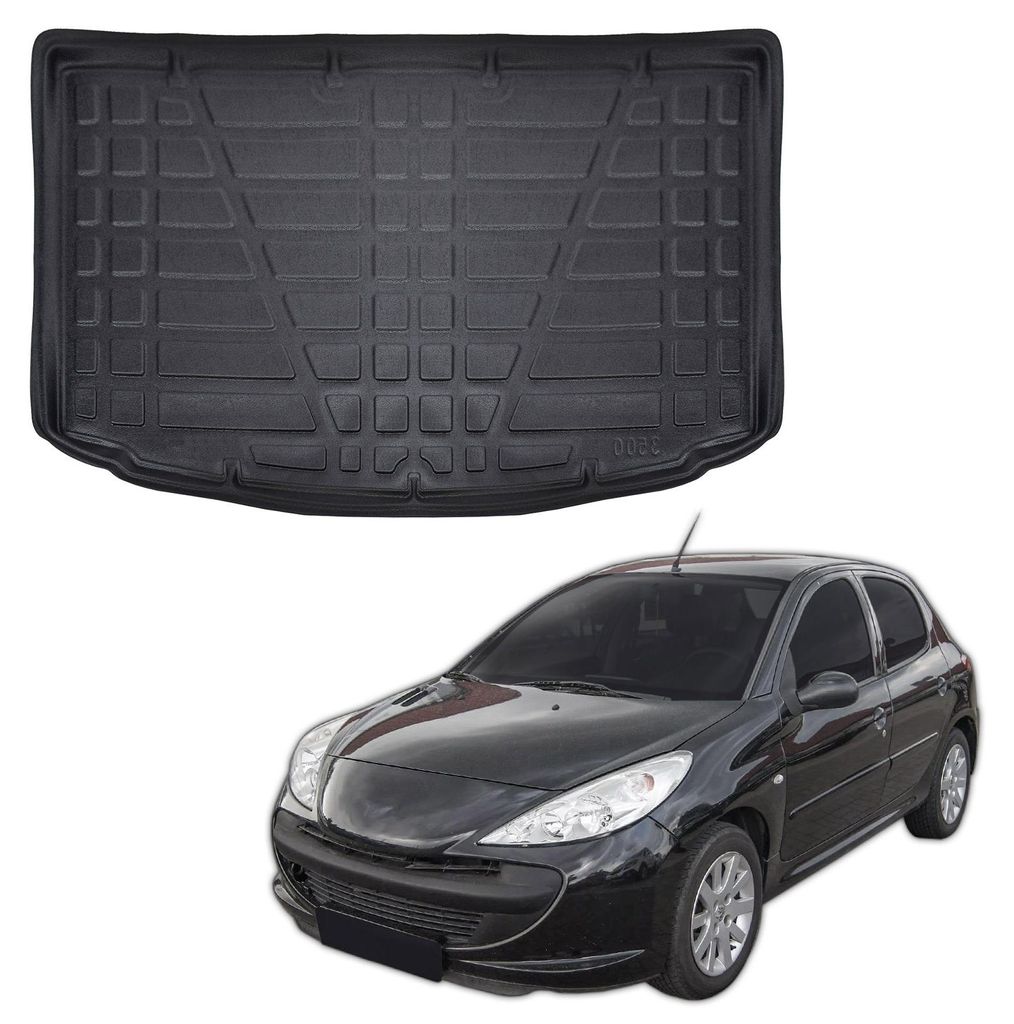 Tapis De Coffre Sur Mesure Pour Peugeot 206 1999-2016 Image du produit 